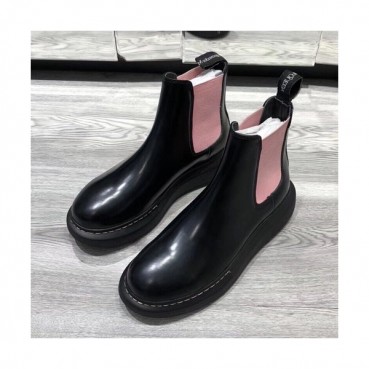 Alexander McQueen 2019 Ladies Leather Boots - 알렉산더맥퀸 2019 여성용 레더 부츠,AMQS0077.Size(225 