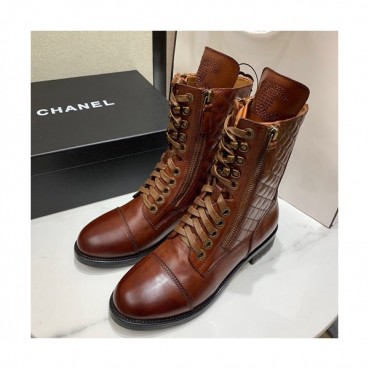 Chanel 2019 Ladies Leather Boots - 샤넬 2019 여성용 레더 부츠 CHAS0346,Size(225