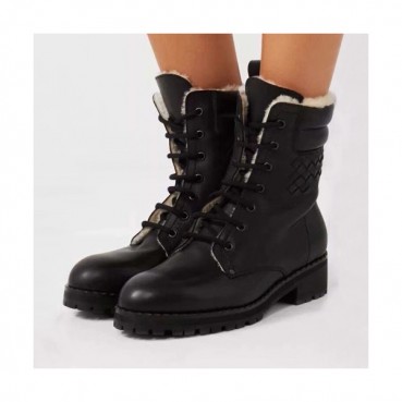 Bottega Veneta 2019 Ladies Leather & Wool Boots - 보테가베네타 2019 여성용 레더 & 울 부츠,BVS0055.Size(225 