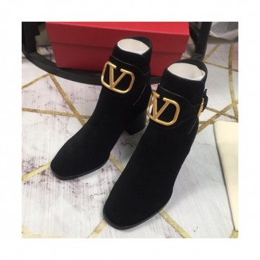 Valentino  2019 Ladies Suede Middle Heel Boots - 발렌티노 2019 여성용 스웨이드 미들힐 부츠 VTS0101,Size(225