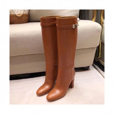 Hermes  2019 Ladies Leather High Heel Boots - 에르메스 2019 여성용 레더 하이힐 부츠 HERS0207,Size(225