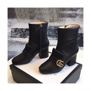 Gucci 2019 Ladies Leather Ankle Boots - 구찌 2019 여성용 레더 앵글 부츠 GUCS0194,Size(225