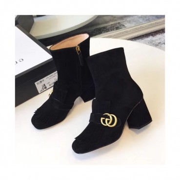 Gucci 2019 Ladies Leather Ankle Boots - 구찌 2019 여성용 레더 앵글 부츠 GUCS0193,Size(225