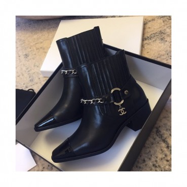 Chanel 2019 Ladies Leather Boots - 샤넬 2019 여성용 레더 부츠 CHAS0284,Size(225