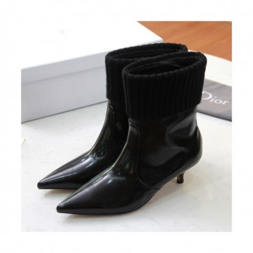 Dior 2019 Ladies Leather Middle Heel Boots - 디올 2019 여성용 레더 미들힐 부츠 DIOS0065,Size(225
