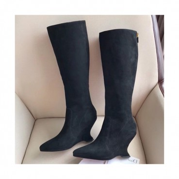 Dior 2019 Ladies Suede Wedge High Heel Boots - 디올 2019 여성용 스웨이드 웨지 하이힐 부츠 DIOS0062,Size(225