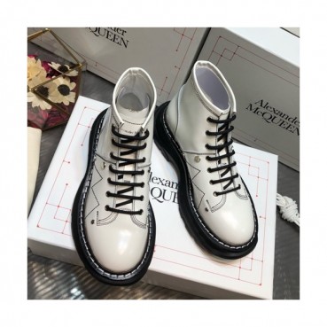 Alexander McQueen 2019 Ladies Leather Boots - 알렉산더맥퀸 2019 여성용 레더 부츠,AMQS0050.Size(225 