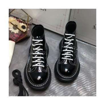 Alexander McQueen 2019 Ladies Leather Boots - 알렉산더맥퀸 2019 여성용 레더 부츠,AMQS0049.Size(225 