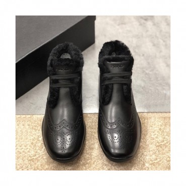 Prada 2019 Mens Leather Wool Boots - 프라다 2019 남성용 레더 울 부츠,PRAS00110,Size(245 
