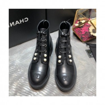 Chanel 2019 Ladies Leather Boots - 샤넬 2019 여성용 레더 부츠 CHAS0281,Size(225