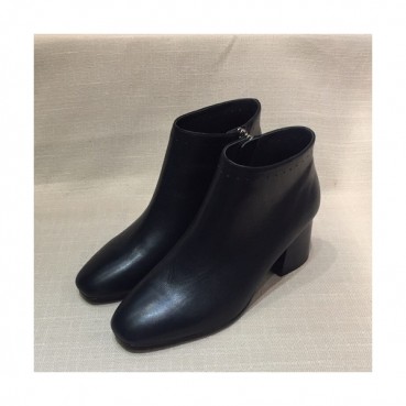 Hermes  2019 Ladies Leather Middle Heel Boots - 에르메스 2019 여성용 레더 미들힐 부츠 HERS0127,Size(225