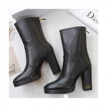 Dior 2019 Ladies Leather High Heel Boots - 디올 2019 여성용 레더 하이힐 부츠 DIOS0061,Size(225