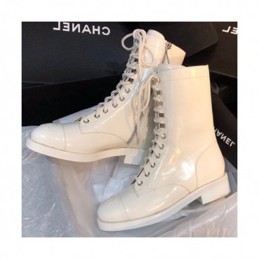Chanel 2019 Ladies Leather Ankle Boots - 샤넬 2019 여성용 레더 앵글 부츠 CHAS0273,Size(225