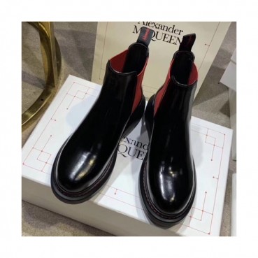Alexander McQueen 2019 Ladies Leather Boots - 알렉산더맥퀸 2019 여성용 레더 부츠,AMQS0039.Size(225 