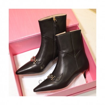 Gucci 2019 Ladies Leather Ankle Boots - 구찌 2019 여성용 레더 앵글 부츠 GUCS0178,Size(225