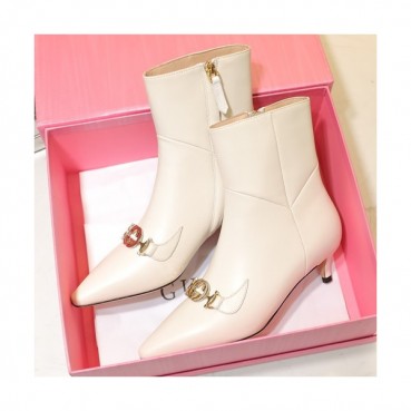 Gucci 2019 Ladies Leather Ankle Boots - 구찌 2019 여성용 레더 앵글 부츠 GUCS0177,Size(225