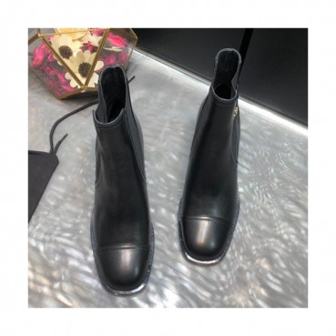 Chanel 2019 Ladies Leather Ankle Boots - 샤넬 2019 여성용 레더 앵글 부츠 CHAS0220,Size(225