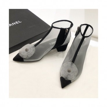 Chanel 2019 Women's Camelia Mesh Anckle Boots - 샤넬 여성 까멜리아 메쉬 앵클 부츠 Cnl0369x.Size(225 