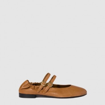 미우미우 여성 루슈 발레리나 - Miu Miu Womens Rouche Ballerina 