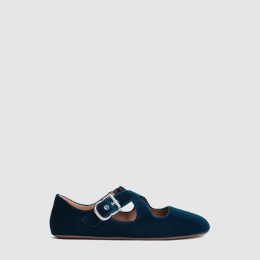 알라이아 여성 발레 플랫슈즈 - Alaia Womens Criss Cross Ballet Flats 