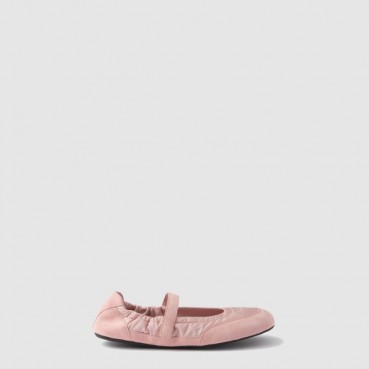 프라다 여성 컬랩스 리나일론 및 스웨이드 발레리나 - Prada Collapsible Re
