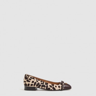 발렌티노 여성 발레 뒤 루아 포니 이펙트 카프스킨 발레리나 - Valentino Ballet du Roi Pony Effect Calfskin Ballerina 