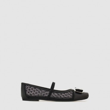 페라가모 여성 뉴 바라 플레이트 발레 플랫 - Salvatore Ferragamo Womens New Bara Plate Ballet Flats 