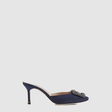 마놀로 블라닉 여성 항기시 새틴 뮬 - Manolo Blahnik Womens Hangisi Satin Mule 