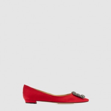마놀로 블라닉 여성 항기시 플랫 - Manolo Blahnik Womens Hangisi Flat Shoes 