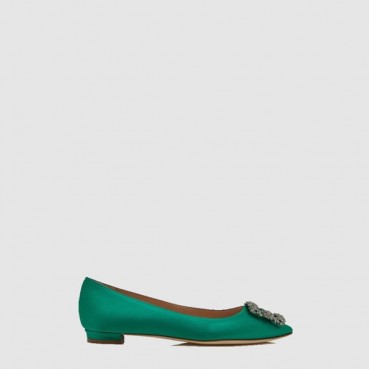 마놀로 블라닉 여성 항기시 플랫 - Manolo Blahnik Womens Hangisi Flat Shoes 