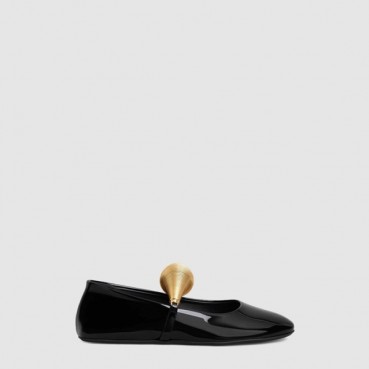 알라이아 여성 페이던트 케이지 발레 플랫 슈즈 - Alaia Womens Cage Ballet Flats 