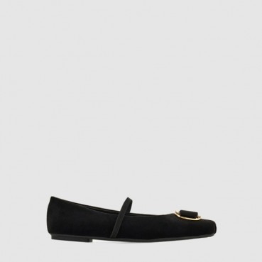 페라가모 여성 뉴 바라 플레이트 발레 플랫 - Salvatore Ferragamo Womens New Bara Plate Ballet Flats 