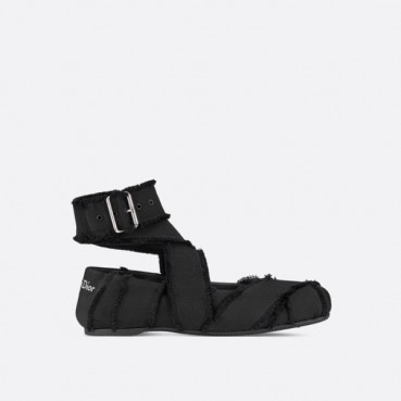 매장판 디올 여성 Songe 스트랩 발레리나 플랫 슈즈 - Dior Womens Songe Flat Shoes 