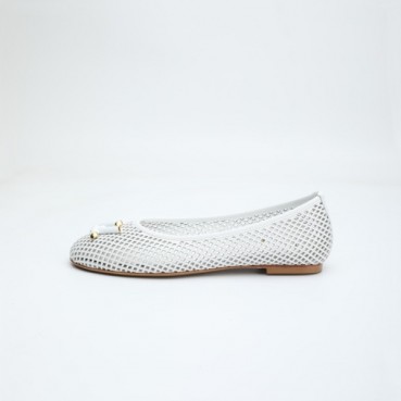 루이비통 여성 화이트 플렛 - Louis vuitton Womens White Flats 