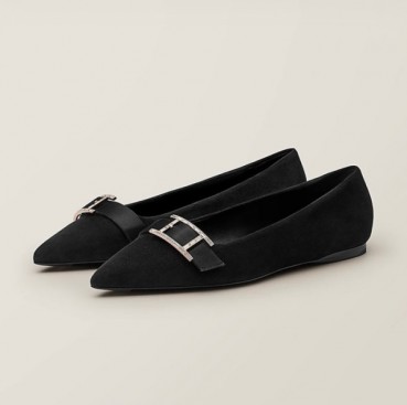 에르메스 여성 시그니처 블랙 플렛 - Hermes Womens Black Flat