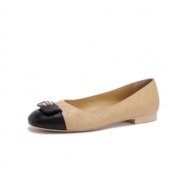 샤넬 여성 베이지 플랫 - Chanel Womens Beige Flat Shoes 