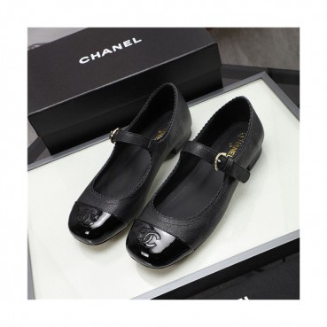 Chanel 2021 Women's Leather Flat,CHAS0660 - 샤넬 2021 여성용 레더 플렛,Size(225
