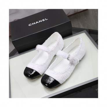Chanel 2021 Women's Leather Flat,CHAS0656 - 샤넬 2021 여성용 레더 플렛,Size(225