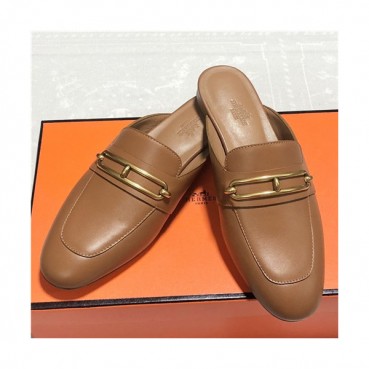Hermes 2021 Women's Leather Mule,HERS0458 - 에르메스 2021  여성용 레더 뮬,Size(225