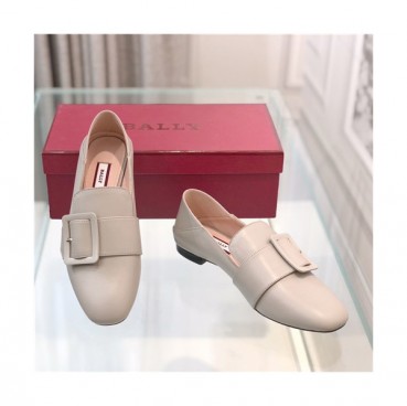 Bally 2021 Women's Leather Flat,BALS0164 - 발리 2021 여성용 레더 플렛,Size(225