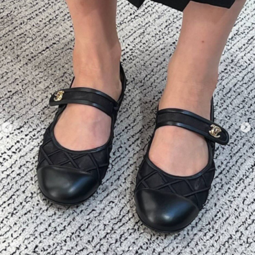 샤넬 여성 메리제인 플랫 슈즈 - Chanel Womens Ballerina Shoes 