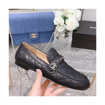 Chanel 2021 Women's Leather Mule,Flat,CHAS0612 - 샤넬 2021 여성용 레더 플렛,Size(225