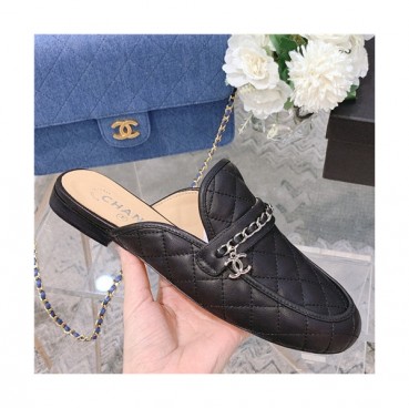 Chanel 2021 Women's Leather Mule,CHAS0609 - 샤넬 2021 여성용 레더 물,Size(225