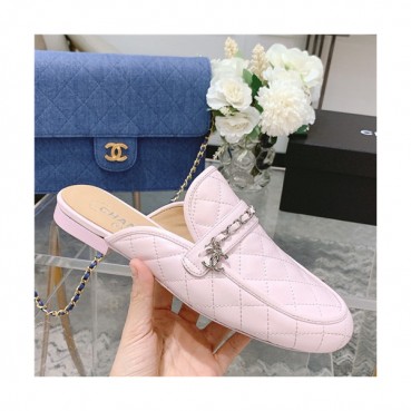 Chanel 2021 Women's Leather Mule,CHAS0607 - 샤넬 2021 여성용 레더 물,Size(225