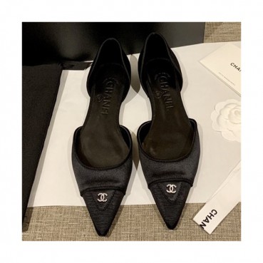 Chanel 2021 Women's Leather Flat - 샤넬 2021 여성용 레더 플렛,Size(225