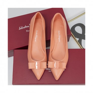 Salvatore Ferragamo 2021 Women's Leather Flat - 페라가모 2021 여성용 레더 플렛,Size(225