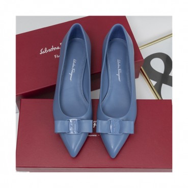 Salvatore Ferragamo 2021 Women's Leather Flat - 페라가모 2021 여성용 레더 플렛,Size(225