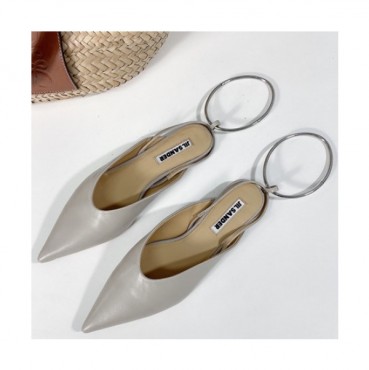 Jil Sander 2021 Women's Leather Flat - 질샌더 2021 여성용 레더 플렛,Size(225