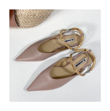 Jil Sander 2021 Women's Leather Flat - 질샌더 2021 여성용 레더 플렛,Size(225