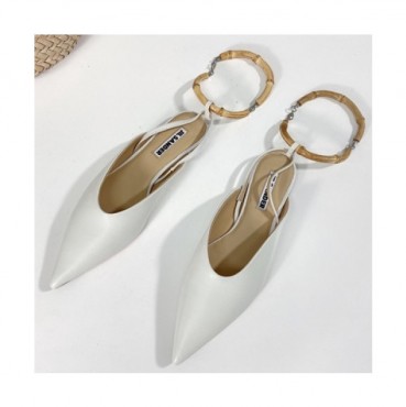 Jil Sander 2021 Women's Leather Flat - 질샌더 2021 여성용 레더 플렛,Size(225